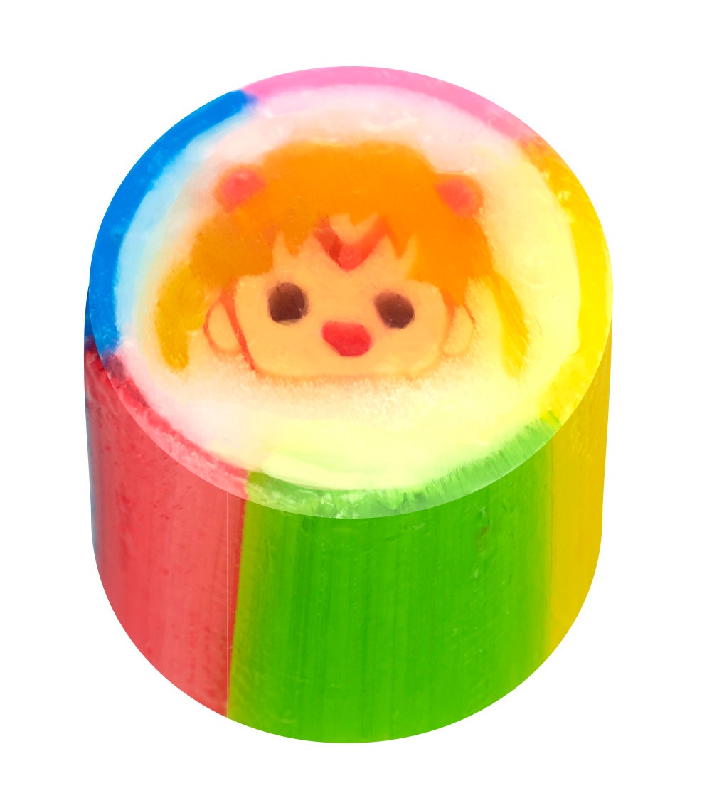 「セーラームーン」柄のキャンディ。ストロベリークリーム味。