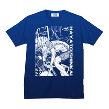 「弱虫ペダル インパクトシーン Tシャツ / 新開隼人」ネイビー