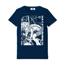 「弱虫ペダル インパクトシーン Tシャツ Special Lady's Type / 新開隼人」ネイビー