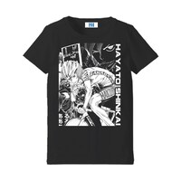 「弱虫ペダル インパクトシーン Tシャツ Special Lady's Type / 新開隼人」ブラック