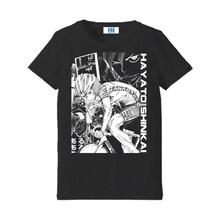 「弱虫ペダル インパクトシーン Tシャツ Special Lady's Type / 新開隼人」ブラック