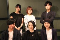 （上段左から）青木瑠璃子、種﨑敦美、増田俊樹。（下段左から）斉藤壮馬、潘めぐみ、今井由香。