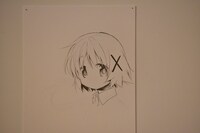 ライブドローイング中のイラスト。(c)蒼樹うめ/芳文社 (c)Magica Quartet / Aniplex・Madoka Movie Project Rebellion