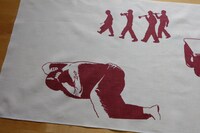 手ぬぐい「ねじ式 其ノ弐」の部分アップ。