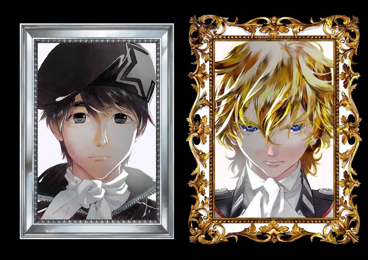 「銀河英雄伝説」第1話の見開きページに使用されたイラスト。