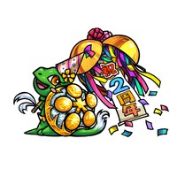 「モンスターストライク」の2周年を記念した「2周年ライトマンケンチー」。