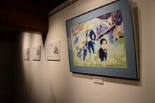 萩尾望都が描いた、劇団スタジオライフ30周年記念イラストもギャラリー蔵に展示されていた。