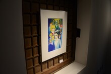 トークイベント会場近くのギャラリー蔵では「演劇×アート」をテーマにした展示も実施。写真は萩尾望都「11人いる！」の複製原画。