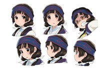 TVアニメ「くまみこ」より、雨宿まちの設定画。