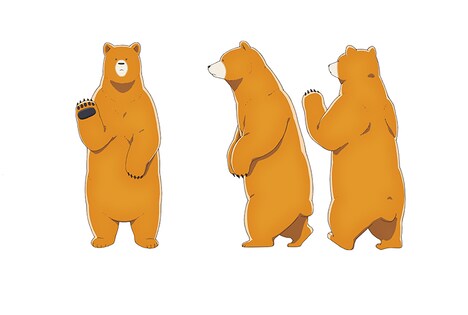 TVアニメ「くまみこ」より、クマ井ナツの設定画。