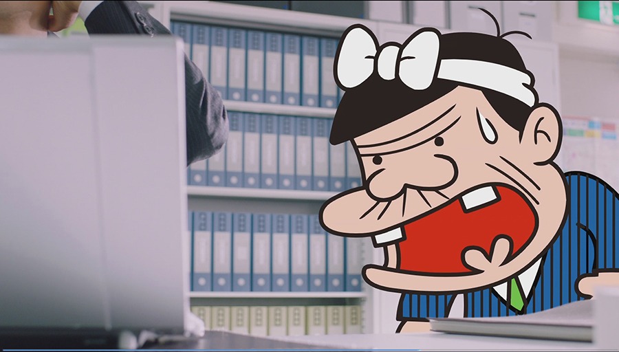 TVCM「みらいのために変えるのだ」篇より。