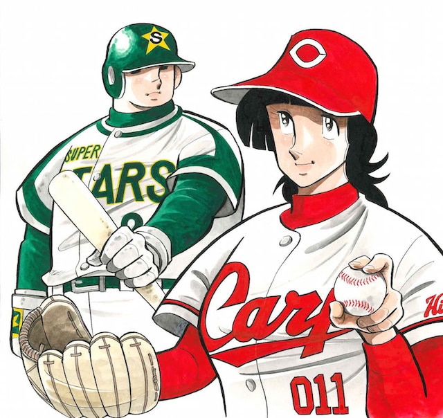 「ドカベン」の山田太郎と、「野球狂の詩」の水原勇気。(c)水島新司（週刊少年チャンピオン）