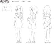 ヒロイン・葉波ゆずかの設定画。