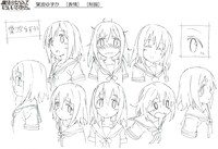 ヒロイン・葉波ゆずかの設定画。