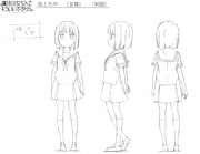 葉波ゆずかの友人・坂上ちやの設定画。