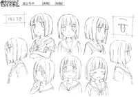 葉波ゆずかの友人・坂上ちやの設定画。