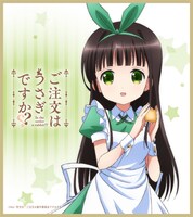 「ご注文はうさぎですか??ラングドシャ」に付属する色紙。