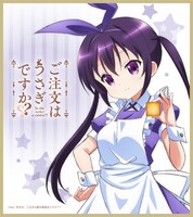 「ご注文はうさぎですか??ラングドシャ」に付属する色紙。