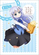 「ご注文はうさぎですか??ポップコーン」に付属するステッカー。