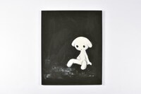 「絞首台の黙示録」カバーイラストの原画は、実はF50サイズで描かれたもの。