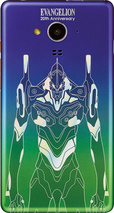 「エヴァンゲリオン スマートフォン」のボディデザイン。