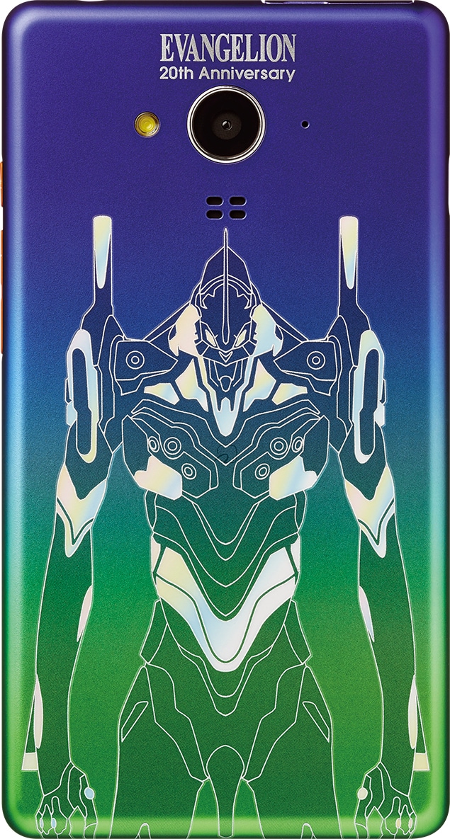 「エヴァンゲリオン スマートフォン」のボディデザイン。
