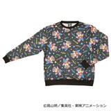 Dr.スランプ アラレちゃん x galaxxxy 総柄トレーナー」のアラレちゃん  