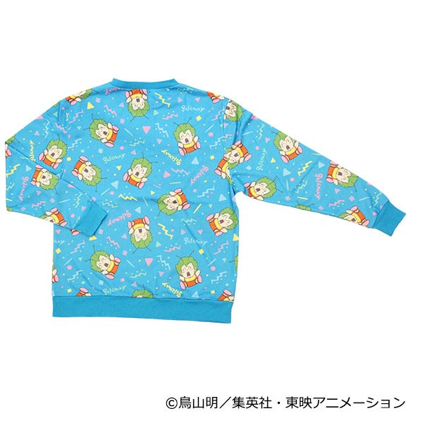 「Dr.スランプ アラレちゃん x galaxxxy 総柄トレーナー」のガッチャン柄。価格は9612円。