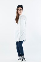 「ニコラス・D・ウルフウッドモデルスニーカー」の着用イメージ。