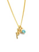 四葉環をイメージしたチャームペンダント。