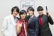 10月17日にAmebaFRESH! Studioに集った2.5次元男子たち。左から太田基裕、鳥越裕貴、廣瀬智紀、松下優也。