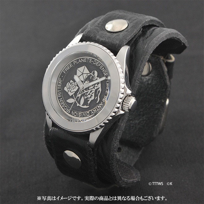 「銀河英雄伝説 ローゼンリッター（薔薇の騎士） ×red monkey コラボ ウォッチ（High-End model）」4万2984円