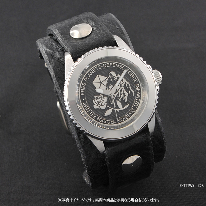 「銀河英雄伝説 ローゼンリッター（薔薇の騎士） ×red monkey コラボ ウォッチ（High-End model）」4万2984円