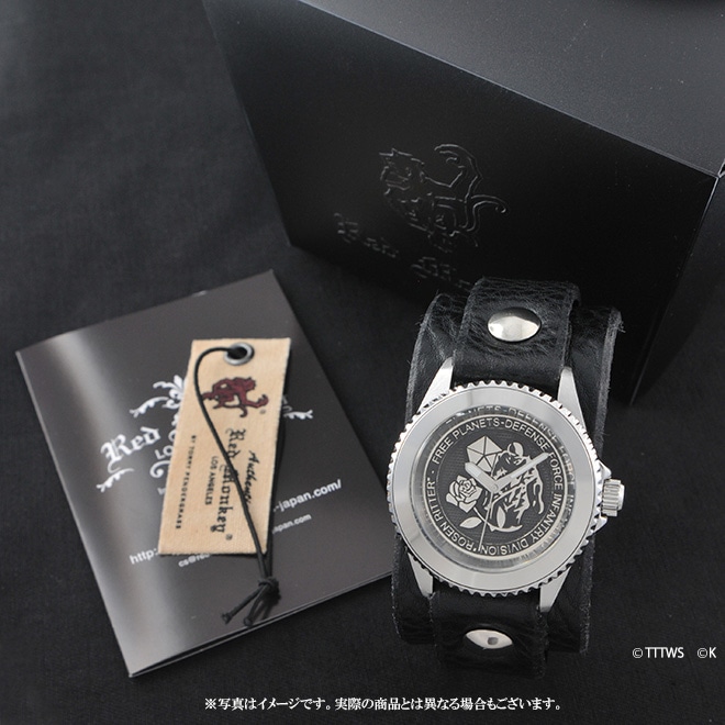 「銀河英雄伝説 ローゼンリッター（薔薇の騎士） ×red monkey コラボ ウォッチ（High-End model）」4万2984円