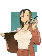 サキュバスの早紀絵先生が描かれた「亜人（デミ）ちゃんは語りたい」のイラスト。