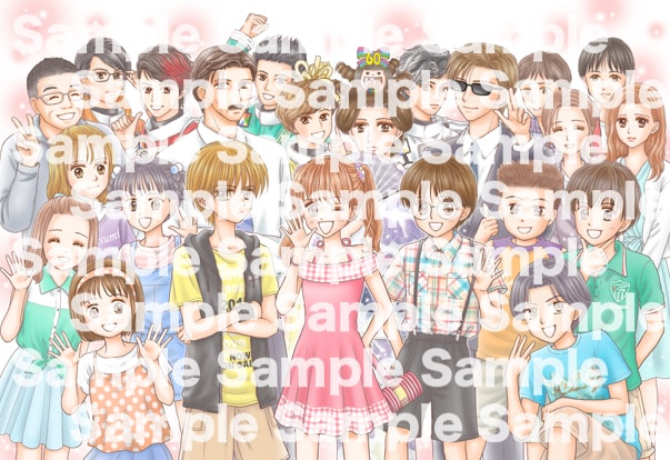 「こどものおもちゃ」キャラが集合した特典ポストカード。