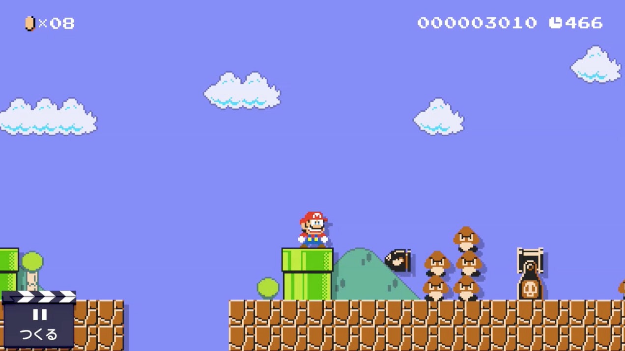 沢田ユキオの特製コースをクリアすると入手できる、沢田ユキオ版のマリオくん。