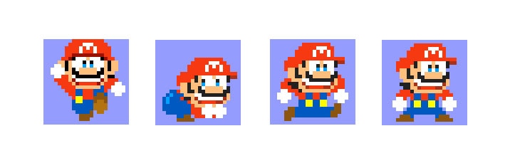 沢田ユキオの特製コースをクリアすると入手できる、沢田ユキオ版のマリオくん。“プリ尻（ケツ）”も再現されている。