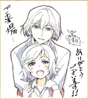 映画公開2週目の来場者に付属する、アートとスキルの色紙風カード。