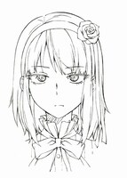 「だがしかし」設定画（枝垂ほたる・表情）