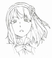 「だがしかし」設定画（枝垂ほたる・表情）