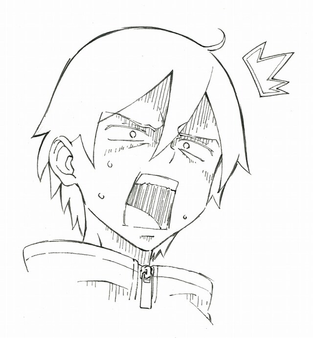 「だがしかし」設定画（鹿田ココノツ・表情）