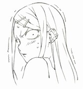 「だがしかし」設定画(遠藤サヤ・表情)