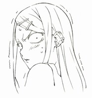 「だがしかし」設定画（遠藤サヤ・表情）