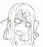 「だがしかし」設定画(遠藤サヤ・表情)