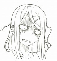 「だがしかし」設定画（遠藤サヤ・表情）