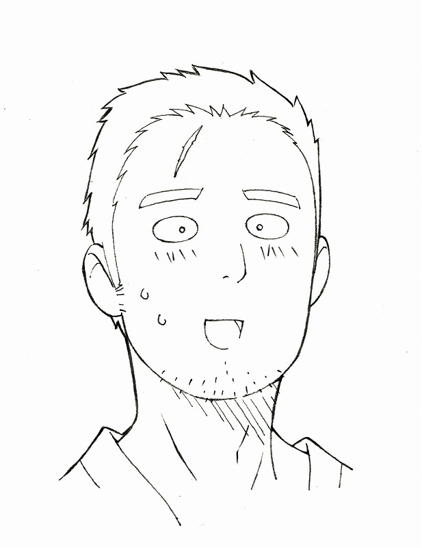 「だがしかし」設定画（鹿田ヨウ・表情）