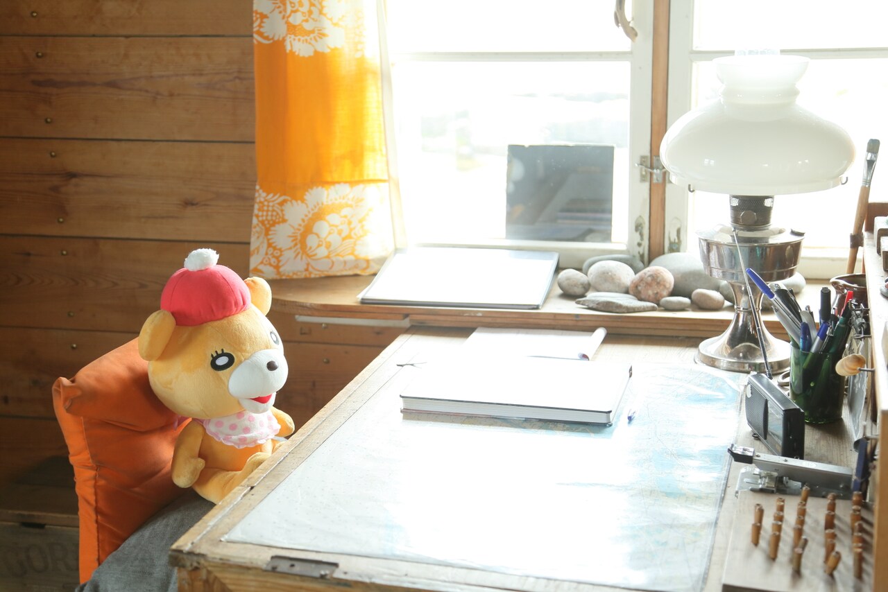 MOE1月号の巻頭特集「羽海野チカ ムーミンの国へいく」より。（写真／かくたみほ）