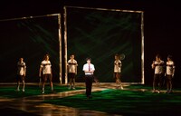 「ミュージカル『テニスの王子様』3rdシーズン 青学vs聖ルドルフ」の模様。