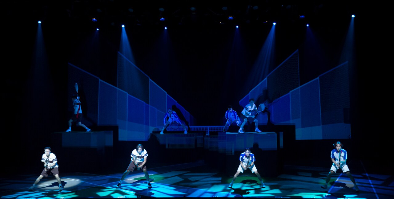 「ミュージカル『テニスの王子様』3rdシーズン 青学vs聖ルドルフ」の模様。